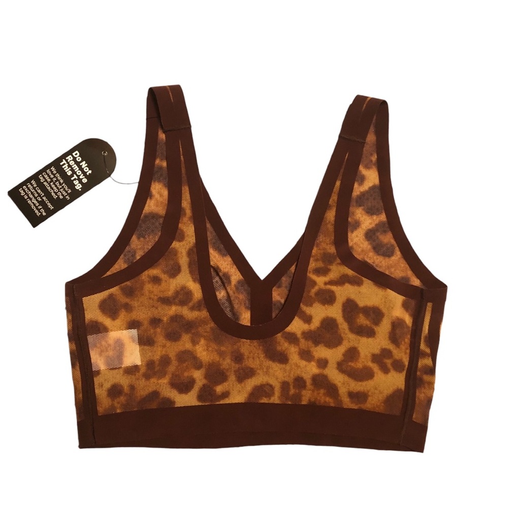 NWT EBY SDD Panthra Limited Print Seamless Mesh Bralette - Picture 3 of 13
